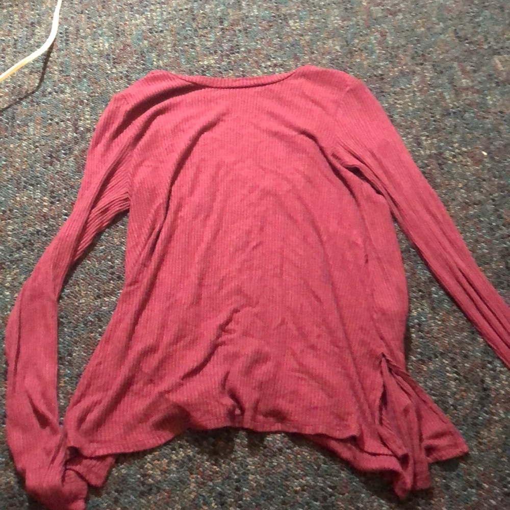 Pink Open Back Shirt